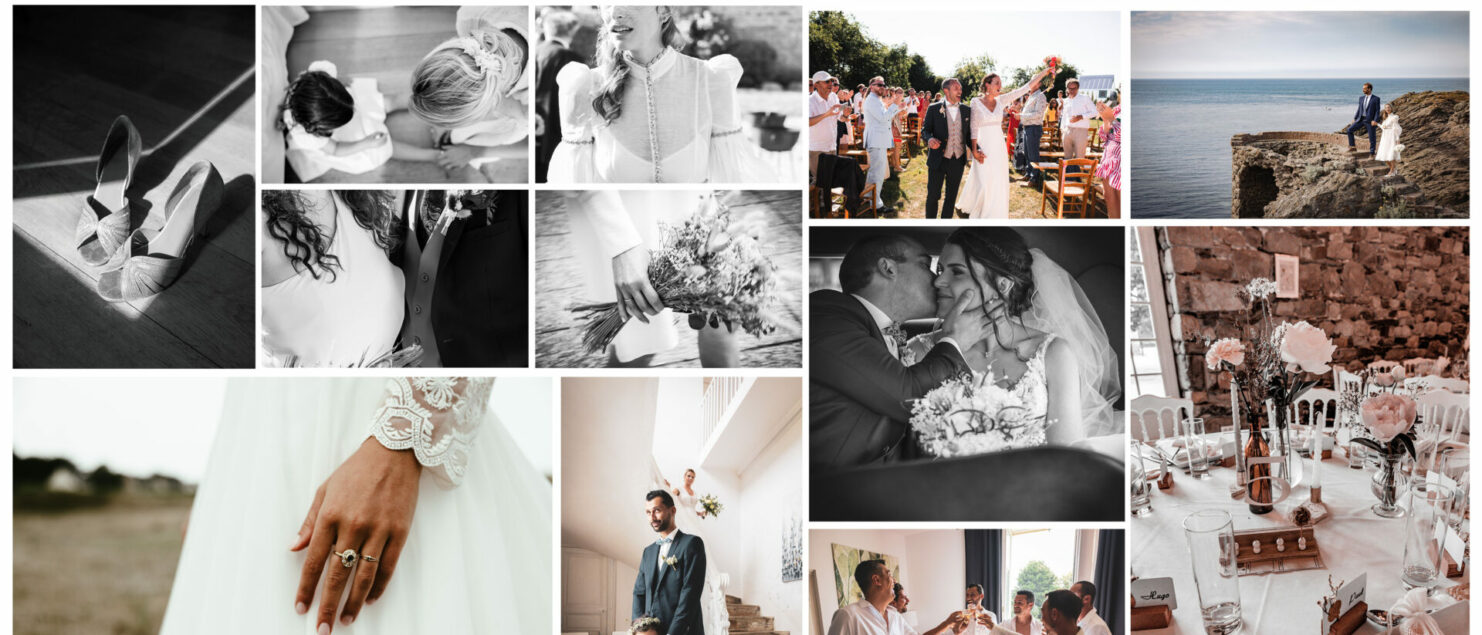 extraits photos des mariages que j'ai photographiés